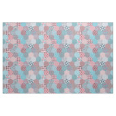 Tissu Hexagons rose et turquoise (Yard)