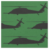 Tissu HH-60 Pave Hawk Silhouette noir sur vert (Fermer)