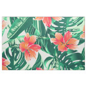 Tissu Hibiscus à l'orange tropicale (Fat Quarter)
