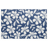 Tissu hibiscus bleu et blanc (Fat Quarter)