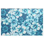 Tissu hibiscus floral surf (Fat Quarter)