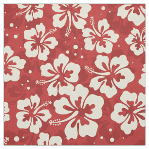 Tissu Hibiscus hawaïen tropical