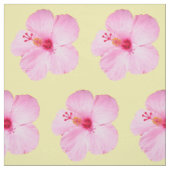 Tissu Hibiscus rose Fleur tropicale (Échantillon)
