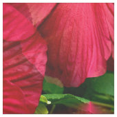 Tissu Hibiscus rouge...... (Échantillon)