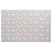 Tissu hibou sherbet léger (Yard)