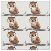 Tissu Hibou vintage (Échantillon)