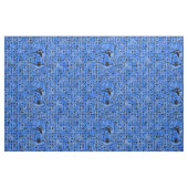 Tissu Hiéroglyphes bleus (Fat Quarter)