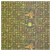 Tissu Hiéroglyphes d'or (Échantillon)