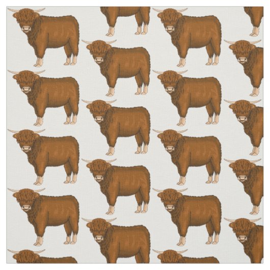 Tissu Highland cow (Échantillon)