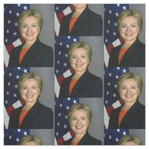 Tissu Hillary Clinton Portrait officiel