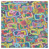 Tissu Hippie Love (Tucksgiving) (Échantillon)