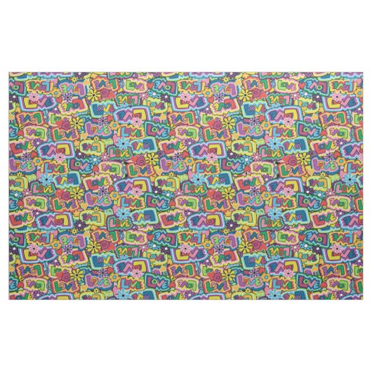 Tissu Hippie Love (Tucksgiving) (Fat Quarter)