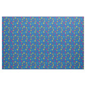Tissu Hippie Paix et Douche Fleur (Fat Quarter)