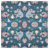 Tissu Hippo Camp Us (Échantillon)