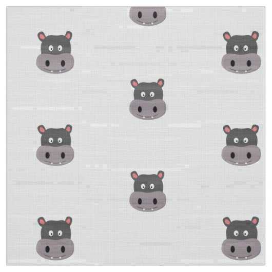 Tissu hippopotame mignon (Échantillon)