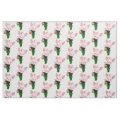 Tissu hipster cochon de noël (Fat Quarter)