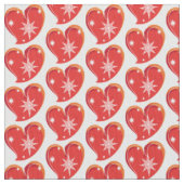Tissu hiver dans amour-Coeurs rouges (fermé)