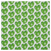 Tissu hiver dans amour-Coeurs verts (Échantillon)