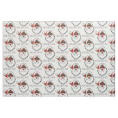 Tissu ho black père Noël (Fat Quarter)