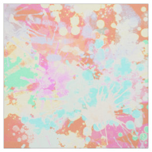 Tissu holiES - Splashes pastel motif transparent 1