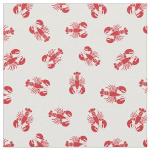 Tissu Homard rouge Nautique