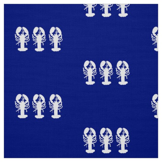 Tissu Homards blancs nautiques (Échantillon)