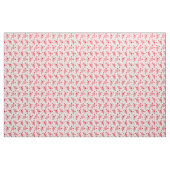 Tissu Homards mignons sur rayure blanche rose clair (Yard)