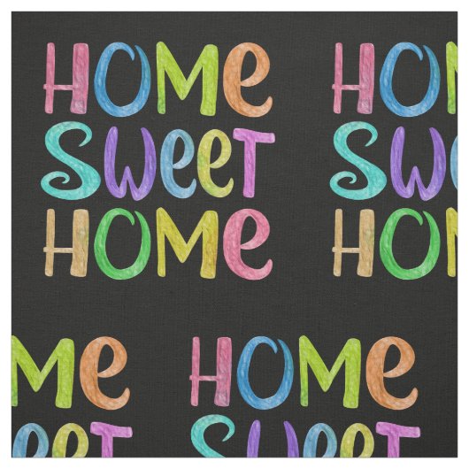 Tissu Home Sweet Home (Échantillon)