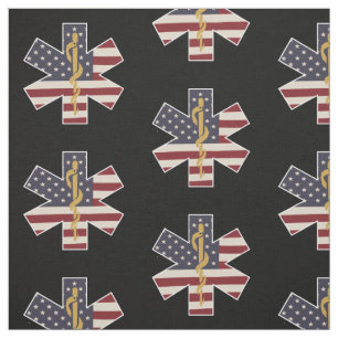 Tissu Hommage des travailleurs Médicales d'urgence Usa