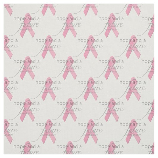 Tissu Hope & Future Pink Ribbon Motif (Échantillon)