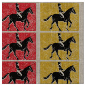 Tissu Horse et cavalier anglais (Fermer)