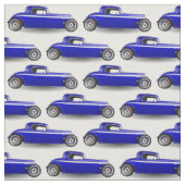Tissu Hot rod bleu classique (Échantillon)
