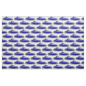 Tissu Hot rod bleu classique (Fat Quarter)