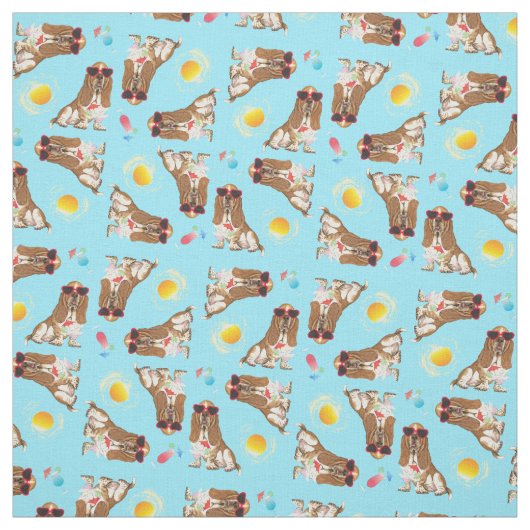 Tissu Hound Basset d'été (Échantillon)