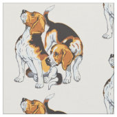 Tissu Hound beagle (Fermer)