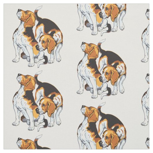 Tissu Hound beagle (Échantillon)