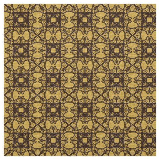 Tissu Hourglass Abstrait Imprimé Gold (Échantillon)
