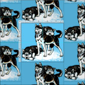 Tissu huard sibérien (Carreau)