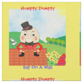 Tissu Humpty Doux Siège Sur Une Pépinière Mur Conception (Fermer)