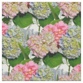 Tissu Hydrangeas et jarre de Mason (Fermer)