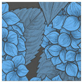 Tissu Hydrangée bleue (Fermer)