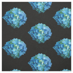 Tissu Hydrangée bleue