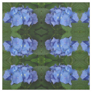 Tissu Hydrangée bleue
