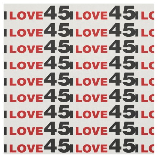Tissu I Love 45 (Échantillon)