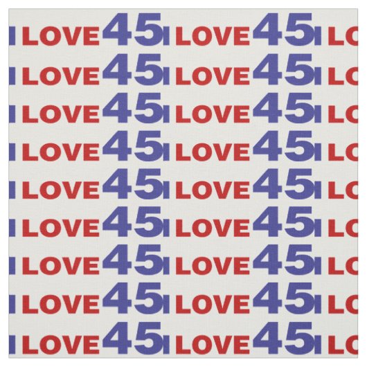 Tissu I Love 45 (Échantillon)