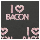Tissu I Love Bacon Motif (Fermer)