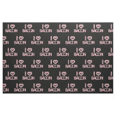 Tissu I Love Bacon Motif (Fat Quarter)