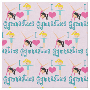 Tissu I Love Gymnastique