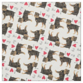 Tissu I Love my Brussels Griffon (Échantillon)