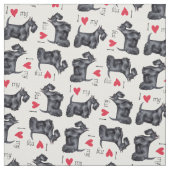 Tissu I Love my Scottish Terrier (Échantillon)